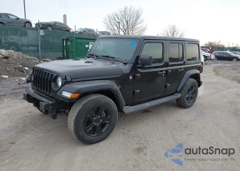 2021 Jeep Wrangler Unlimited Sport Altitude 4X4 z USA, uszkodzony, nr VIN 1C4HJXDN7MW554363